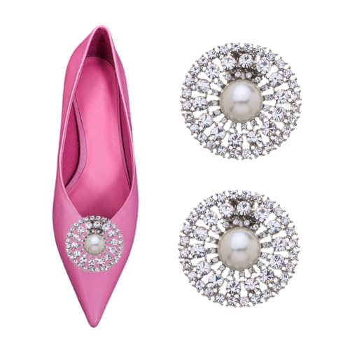 Clips pour chaussures mariage perles strass cristal bijoux talons