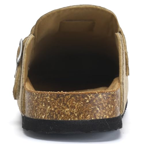 Image of Torotto Kids Clogs Cork Footbed Slippers Arch Support Potato Shoes with Adjustable Strap for Boys Girls