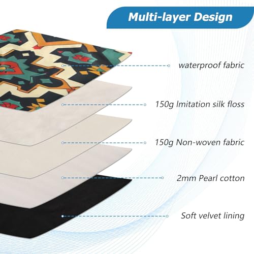 Funda para Portátil 13-14 Pulgadas Impermeable con Diseño Geométrico miniatura 4