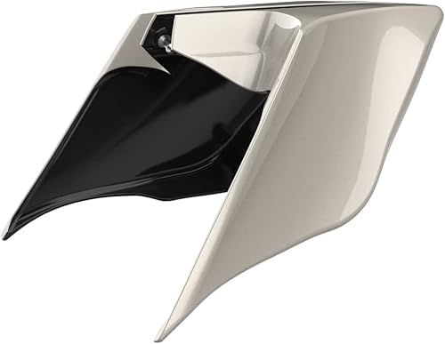 Miniatura 98 de Advanblack Barracuda - Cubiertas laterales estiradas plateadas (brillantes), paneles extendidos para Harley Touring Street Glide Road Glide Electra