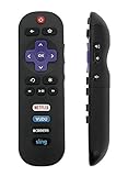 New RC280 Easy to use Remote Control with Netflix Vudu Sling Key for TCL Roku TV 32S301 50FS3800...