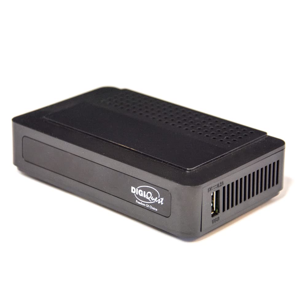 DIGIQUEST Decoder Digitale Terrestre DVB-T2 G23 Plus | Mediaplayer, Doppio telecomando di cui uno 2 in 1 e con tasti grandi | Ideale anche per barche e camper