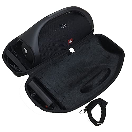 Case Capa Bolsa Protetora Rígida para JBL Boombox 3 e 2 C/Compartimento para Carregador e Cabo