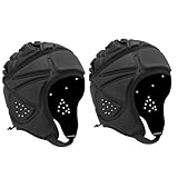 2 Pack Flag Football Helmet for Youth, Adjustable Rugby...