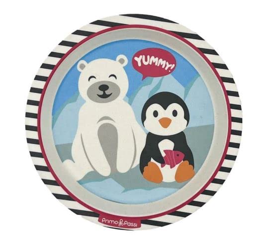 Primo Passi - Bamboo Fiber Kids Suction Plate (Winter Friends)