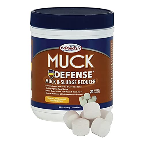 The Pond Guy Muck Defense Tablet Size 24 Count (Treats 480 sq. ft