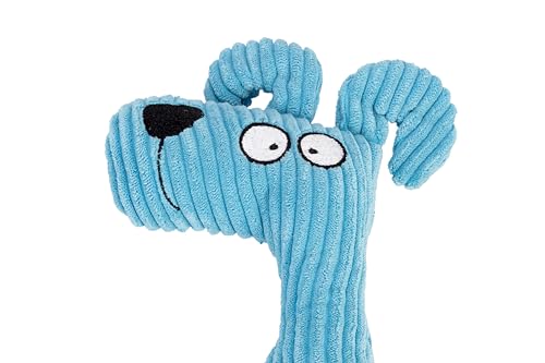 Beeztees Hund Luz, Hundespielzeug, Rippenstoff, Blau, 23x14x4 cm