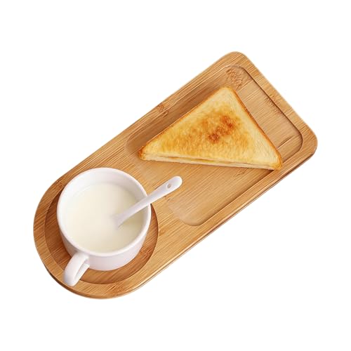 Bandeja para Servir - Bandeja de presentación de Madera con Compartimentos | Cuenco para Servir compartimentado | para Frutas, Aperitivos, Pan, Queso, reuniones Familiares, picnics, Banquetes,