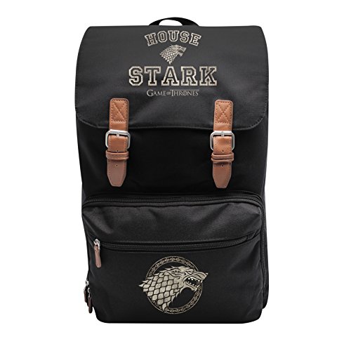 ABYstyle - Game of Thrones - Mochila - XXL - Stark - Negro (41 x 12 x 51 cm)