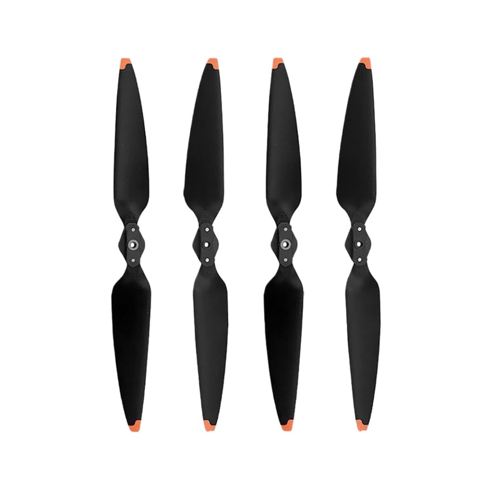 Eliche per Drone 8747F Leggere a Basso Rumore Compatibili con DJI Air 3 e Air 3S(2 Pairs Black Orange)