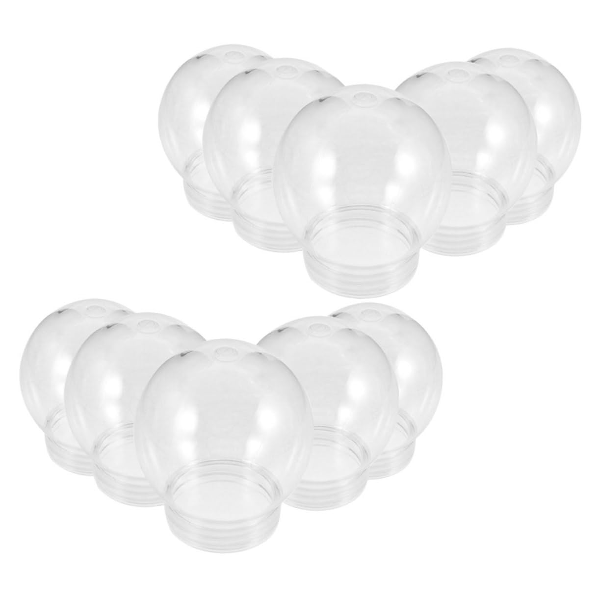 Botellas de PET transparentes tipo bombilla ULTECHNOVO de 10 piezas para bebidas y manualidades