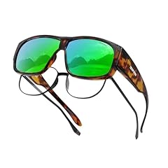 Tortoise Frame/Green Lens