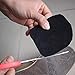 Stick-on Suede Friction-reducing Dance Soles for, Easy pivoting and Sliding on Sticky Indoor Dance Floors, Self-Adhesive Anti-Slip High-Heeled Shoes Sole Protector Pads Sticker (Black)