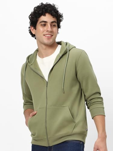 Image of Neostreak Men's Cotton Hooded Neck Zippered Sweatshirt