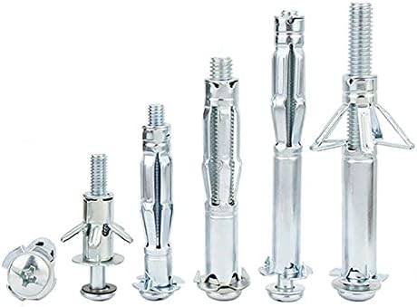 Generic Drywall Anchor Hollow Wall Anchors Hollow Drive Wall Anchor Screws Kit Heavy Molly Bolt Pladur Anchor Point - (Length: 5X65 (20 pcs))