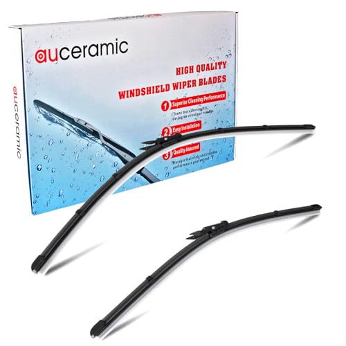 AUCERAMIC 61619478361 Front Windshield Wipers Blades 2-Piece Set Fit for 4 Series 2021-2025 BMW 430i M4 M440i 2022-2025 BMW 430i Gran Coupe i4 24”+19”