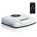 Gidrox 10000 BTU 12V DC RV Air Conditioner - Battery Powered, Low Power Consumption, Ultra Quiet & Fast Cooling Rooftop AC Unit with APP Remote for Camper Van and Truck (Cooling Only)