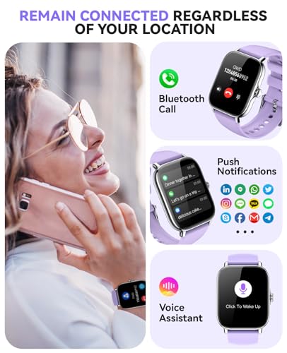Image of Smart Watch for Women Men- Answer /Make Call, 2025 IP68 Waterproof Fitness Step Sleep Tracker Watch with Monitor Activity Counter Smartwatch for Andriod iPhone iOS Samsung Compatible
