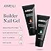 AIMEILI Hema Free Poly Nail Extension Gel Kit, 6 Colors Neon Pink, DIY Salon Nail Art Design At Home Gift for Women - 12