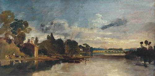 Pintura lienzo arte il Tamigi vicino a Walton Bridges William Turner decoración pared oficina 60x90