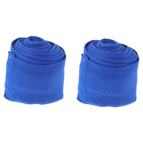Hemoton 2Rolls Lightweight Boxing Hand Wraps for Wrist Support and Knuckle Protection Sweat Absorbing and Durable Straps for Boxing Kickboxing and Thai Training
