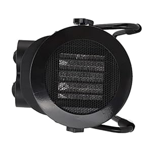 Elektrische ventilatorkachel, praktische EU-stekker 220V elektrische terrasverwarmer Uitstekende prestaties voor kas voor woonkamer(zwart)