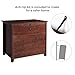VASAGLE 3-Drawer Dresser, Chest of Drawers, Bedside Table with Solid Wood Legs, for Bedroom, Living Room, Office, Entryway, Brown URCD33BR