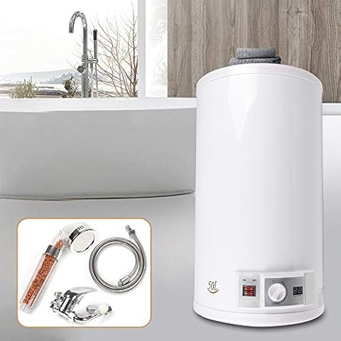 Electric Storage DHW Cylinder Boiler 2000W LED Electric Boiler Electric Hot Water Tank Boiler Electric Storage Tank 50L Cover