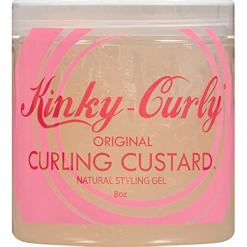 U/S/Kinky Curly Curl Cusard Gel 8oz - Definition Enhancing, Frizz-Fighting Formula for Textured Curls