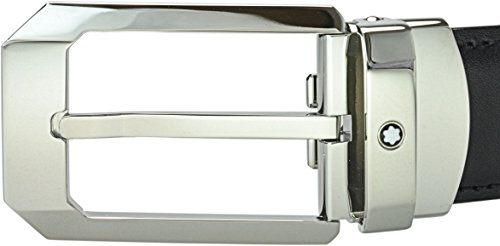 Montblanc Belt Classic Line Rectangular Shiny Buckle Reversible Black/Brown 116579, 472