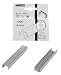 Produktbild Brüder Mannesmann M 486-08 (6) Grapas pzas, 8 mm Ersatzklammern für M483 und M484, 1000 Stück, 1 V, silber