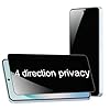 BWEDXEZ 2 Pack 360 Degree Privacy Tempered Glass for Samsung Galaxy S26 Plus Anti-Spy 4 Directions Screen Protector Film 6.7 inch