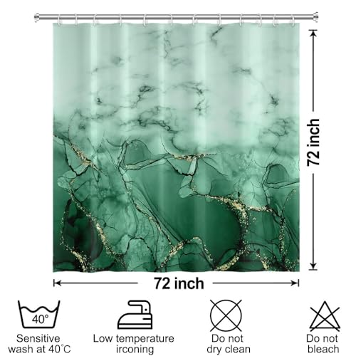 Rideau de douche marbre abstrait en textile haut de gamme - 7
