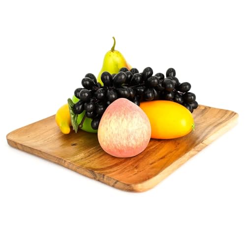 Image of Wooden Serving Tray Multipurpose Tray Decoration & Storage Tray Present Item Tea Table or Kitchen Wooden Food Trays and Wooden Breakfast Tray (Brown)