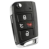 Keyless Option Remote Key Fob Shell Case Cover for VW Volkswagen (NBGFS12P01)
