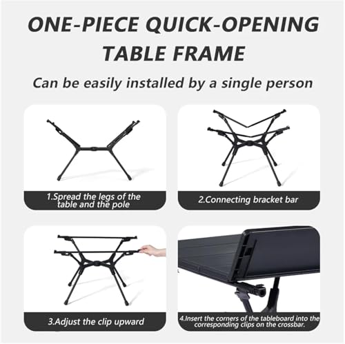 Table de camping ultralégère et compacte en aluminium - 3