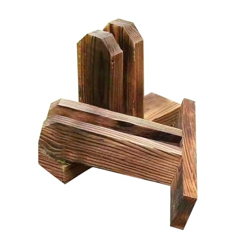 FewNvWa 2x Base di Supporto per Recinzioni Isolanti, Attrezzature Versatili, Rinforzo Del Patio, Accessorio in Legno, Base di Ringhiera Da Giardino Stabile