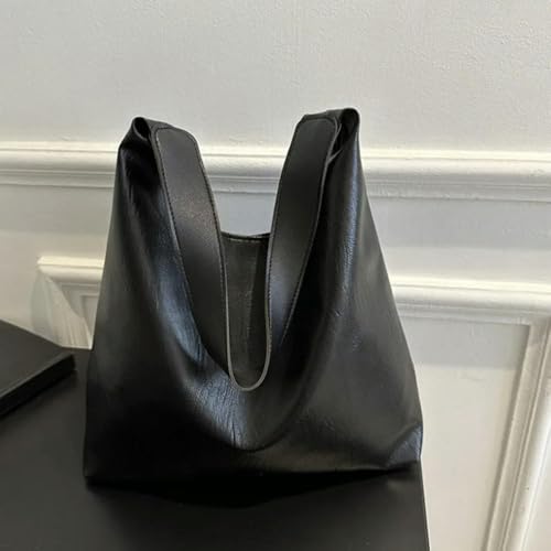 SECWL Bolso de Mano de Piel sintética Suave de Calidad para Mujer, Estilo Vintage, para IR al Trabajo, Grande, versátil