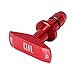 X AUTOHAUX Car Oil Dipstick Pull Handle Aluminum Alloy 4.5mm for Ford for Mustang GT V8 GT500 1999-2011 Red