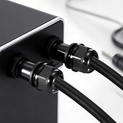 Prensaestopas M25 impermeable IP68 con conector de cable ajustable de 90 grados 6