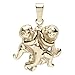 Produktbild InCollections Damen-Anhänger 333/000 Gold, Tierkreiszeichen Zwilling 1000100530100