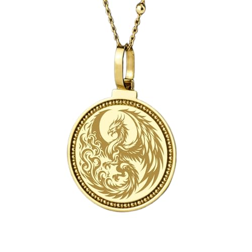 Pendentif rond Vatican argent plaqué or pour un style quotidien unique
