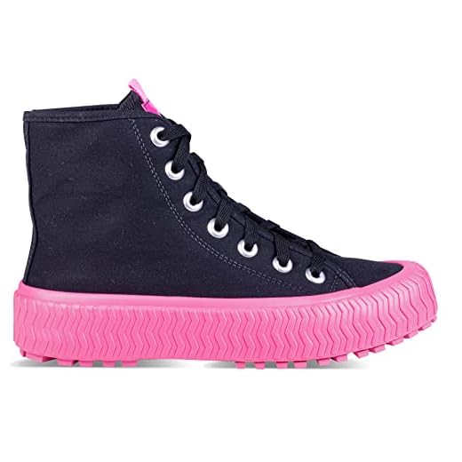 Tênis Street, Camila, Feminino, Preto/Pink, 36