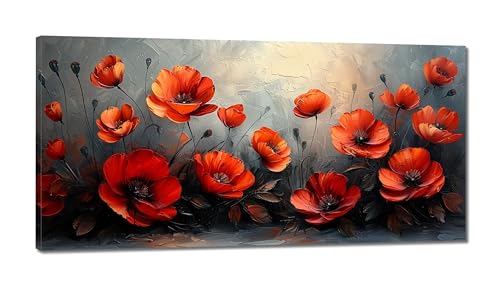 Diamond Painting Coquelicot 100x200cm - Grand Kit Broderie Diamant Complet pour Adulte et Enfant