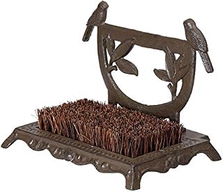 Cast Iron Boot Brush Vintage Birds Garden Boot Scraper Brush
