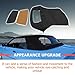 Suitable for Premium Convertible Top for 1994-1999 BMW 3 Series E36 (318i, 323i, 325i, 328i, M3) - Durable Soft Sailcloth Roof with Plastic Window - Black + Brown