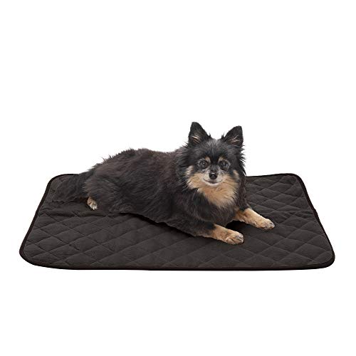 Furhaven Pet Dog Bed Heating Pad | ThermaNAP Quilted Plush Velvet Insulated Thermal