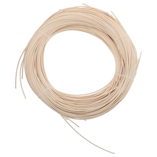 Housoutil Kit Reparación Ratán Natural 250 G para Muebles Tejidos, Cinta Redonda 2,5 Mm para Sillas y Sofás de Mimbre, Material Reparación Manualidades Hogar Jardín Patio