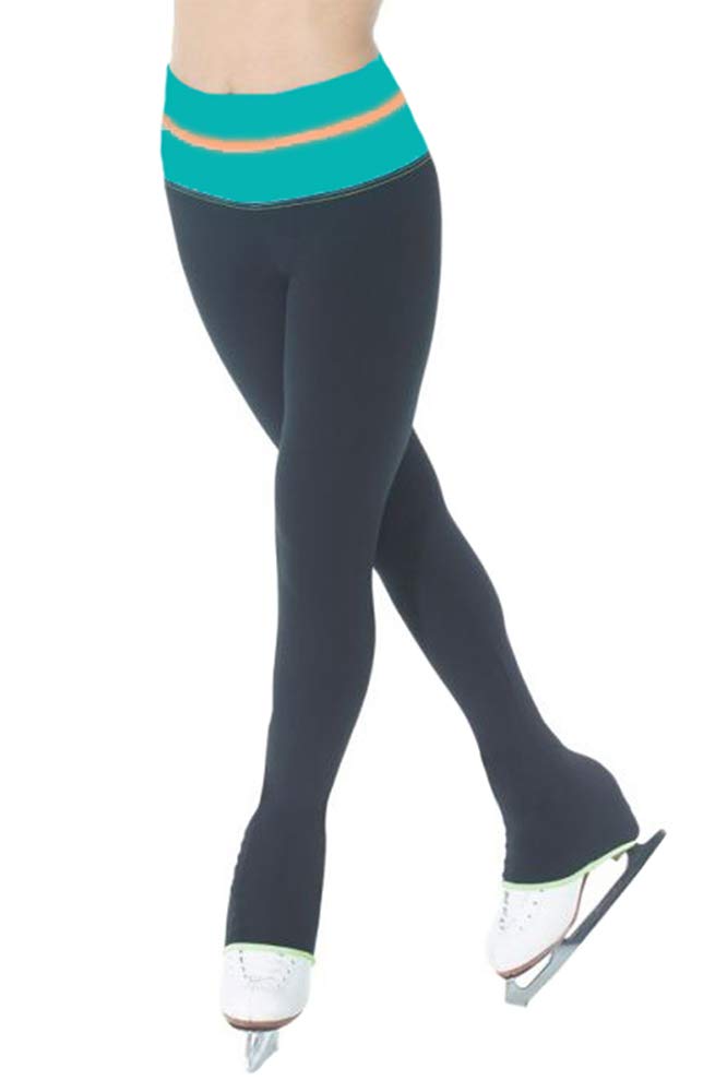 Mondor 4837 Colour Block Leggings (Green, Medium)