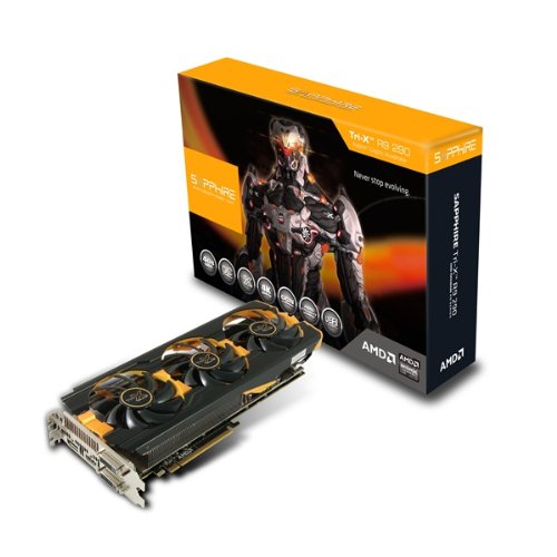 Sapphire Radeon R9 290 4Gb Gddr5 Dual Dvi-D/Hdmi/Dp Tri-X Oc Version Pci-Express Graphics Card 11227-00-40G #TOP19
